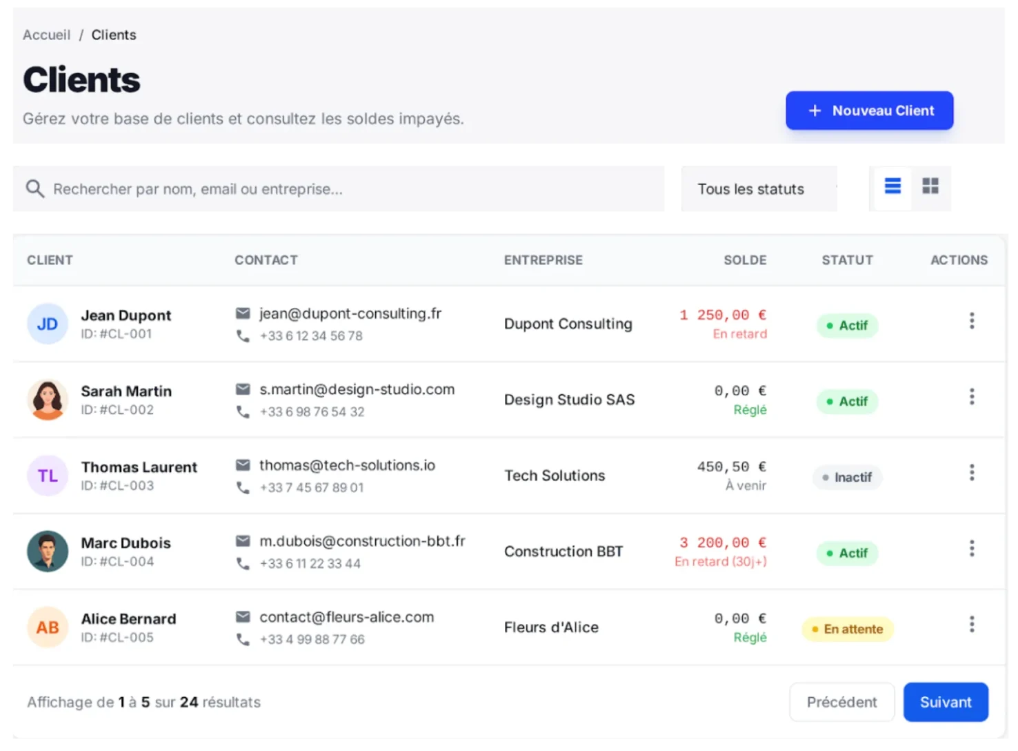 Logiciel de facturation