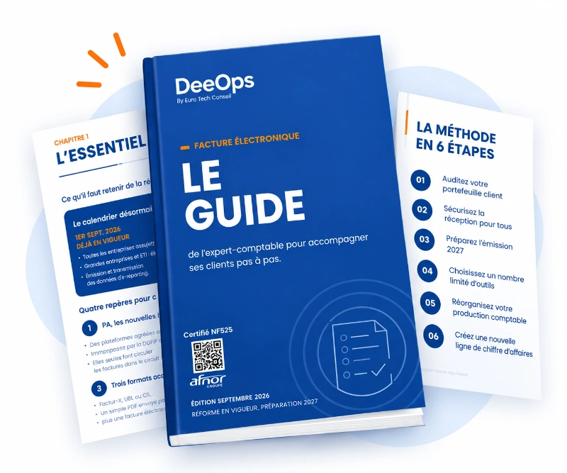 Guide bleu de la facture électronique image